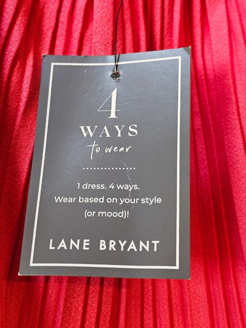 New Lane Bryant Convertible 4 Way Dress One On Off the Shoulder Strapless 18/20 - Picture 4 of 16